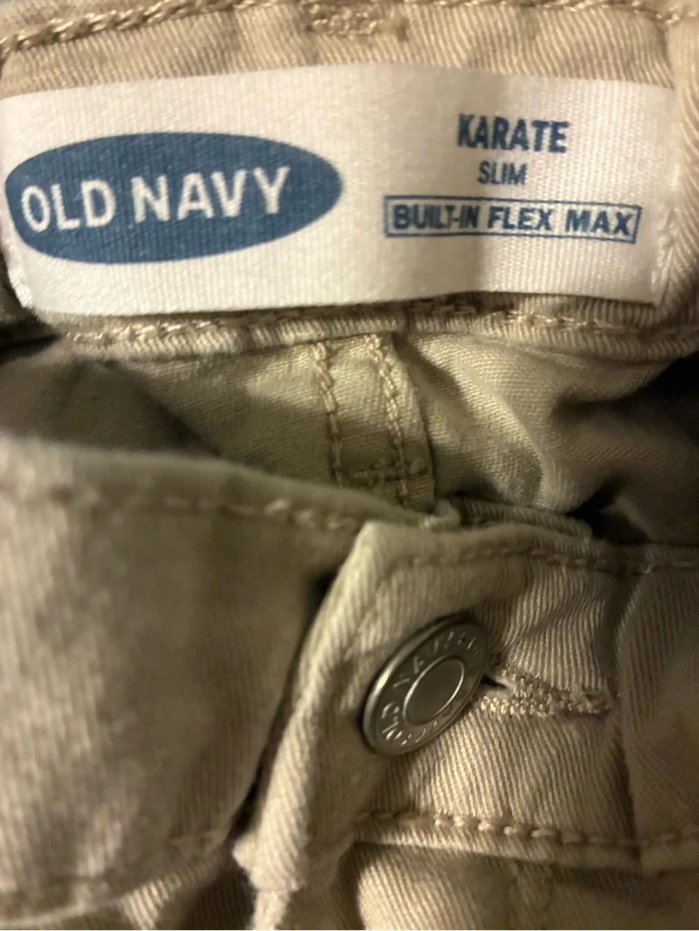 Old Navy boys Light Gray Chinos